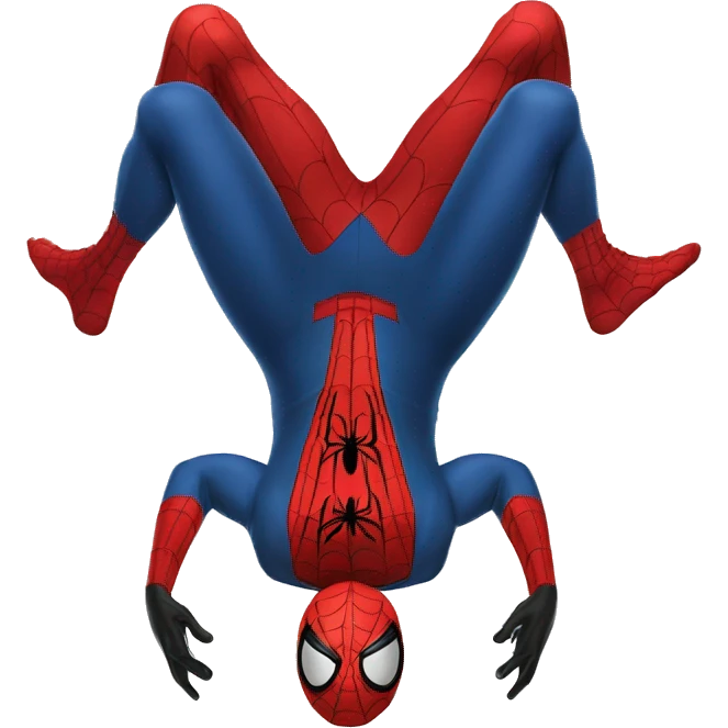 Spider man upside down  emoji
