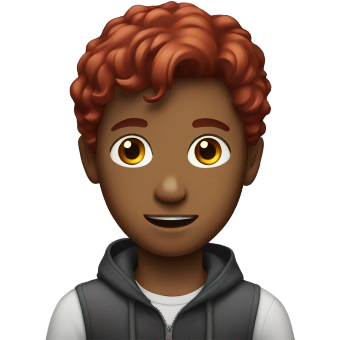 boy with dark red hair emoji