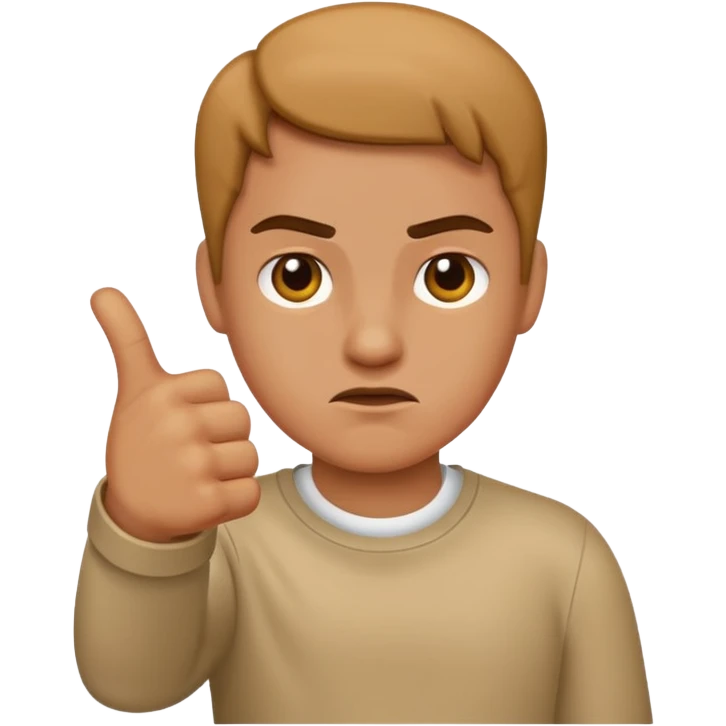 thumbs down, medium skin tone emoji