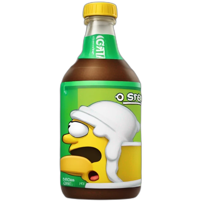 Homer avec une canette de coca emoji