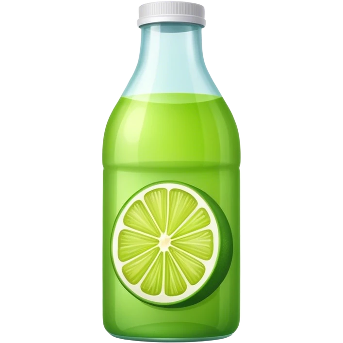 Lime juice bottle emoji