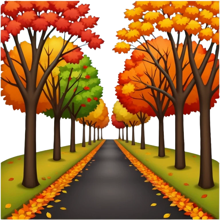 park in autumn emoji