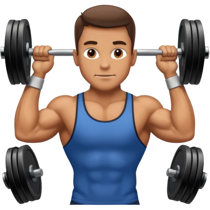 man lifting weights emoji