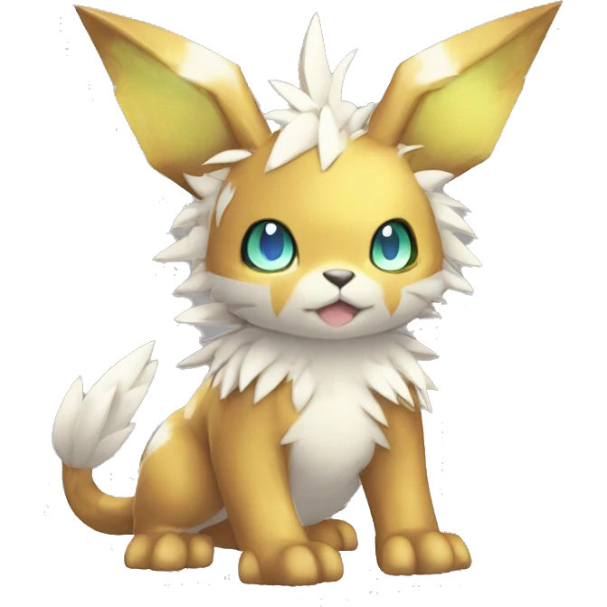 cute cool edgy beautiful shiny pretty Digimon-Fakemon-animal full body emoji
