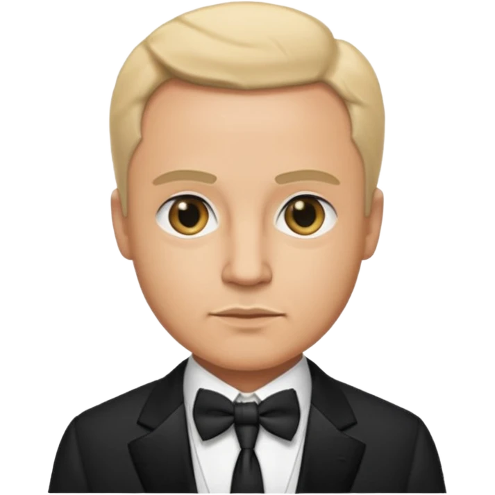 Godfather style boss, tuxedo, emoji