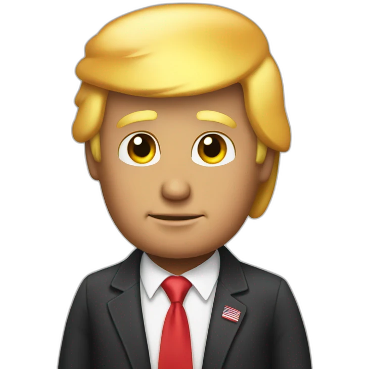 Rainbow Donald trump emoji