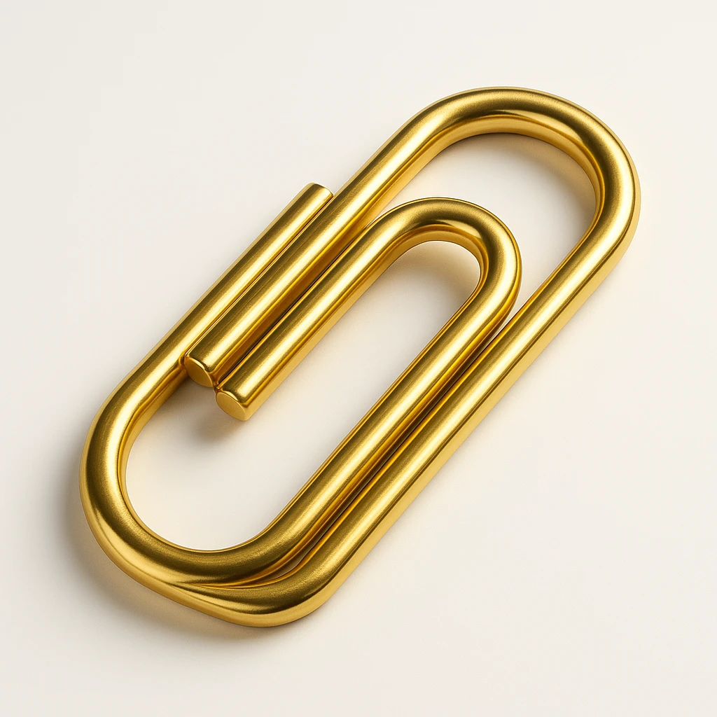 Paper clip emoji
