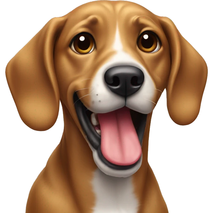 Dog with tounge out emoji