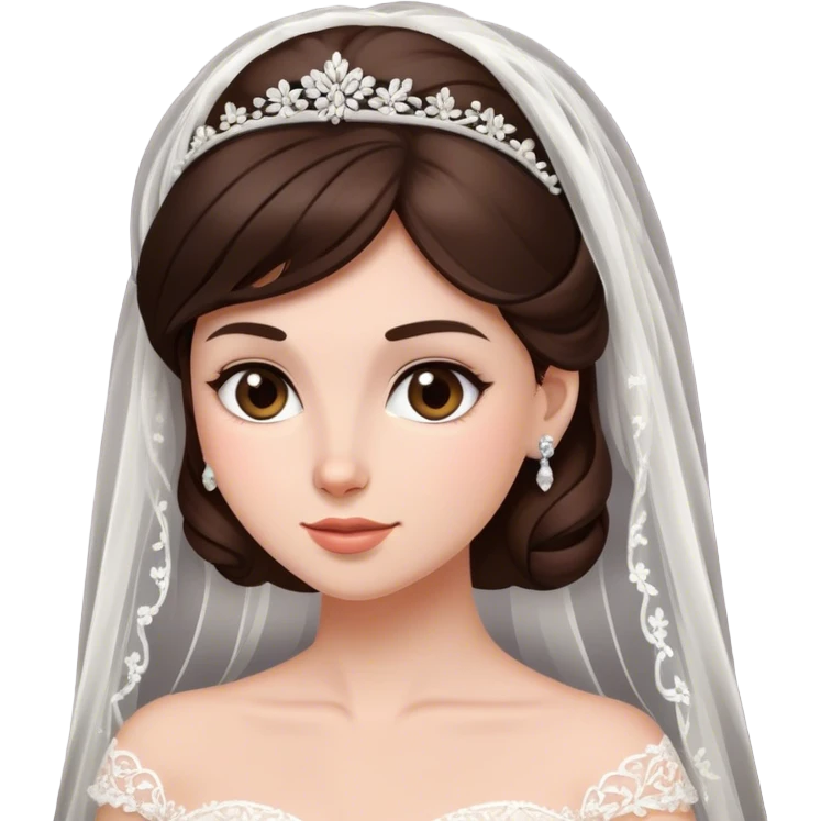 Brunette bride  emoji