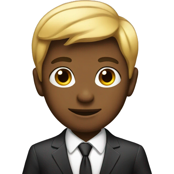 boy with a suit emoji