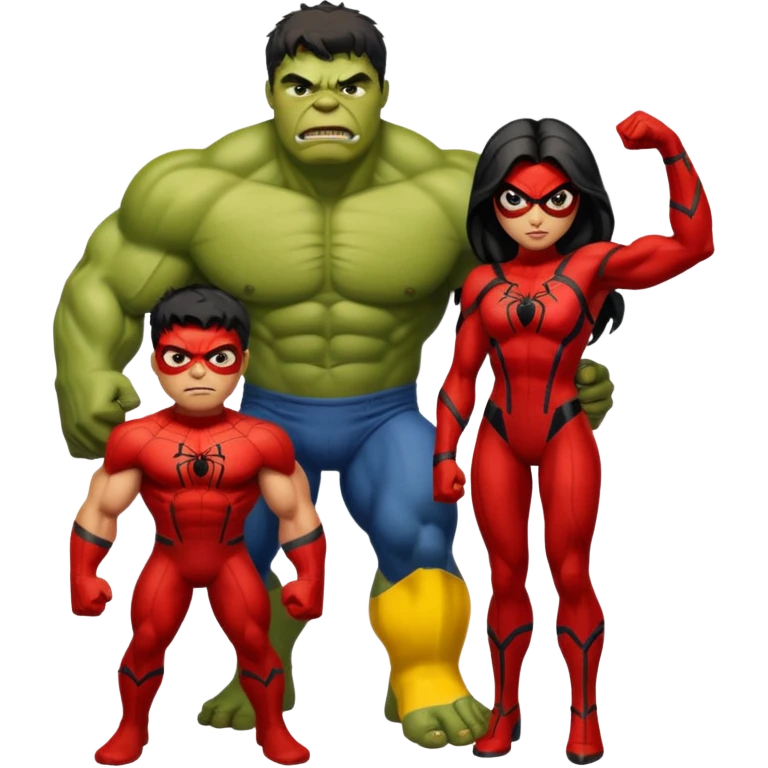 hulk e namoradamulher aranha emoji