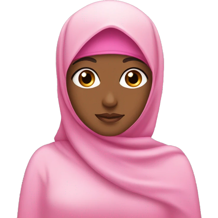 pink niqab and hijab girly girl princess emoji