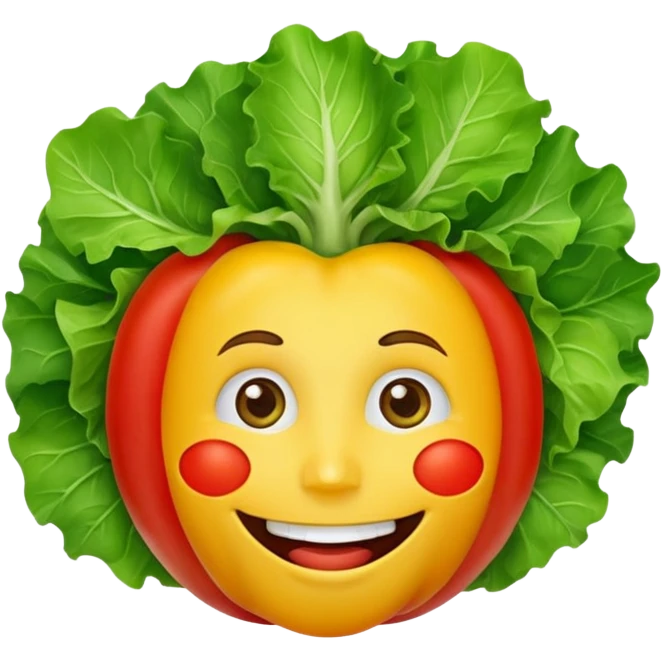 salad with face emoji