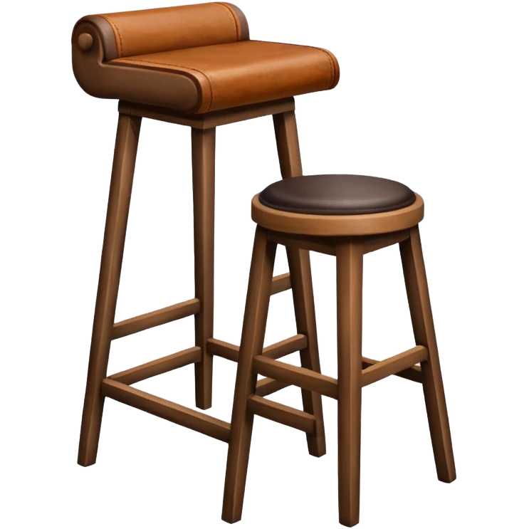 Bar stool with books emoji