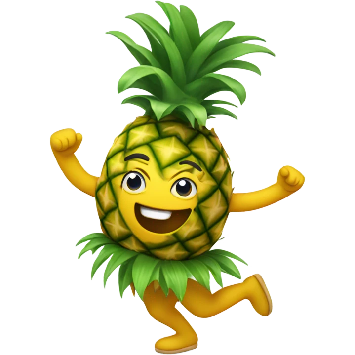 Dancing pineapple emoji
