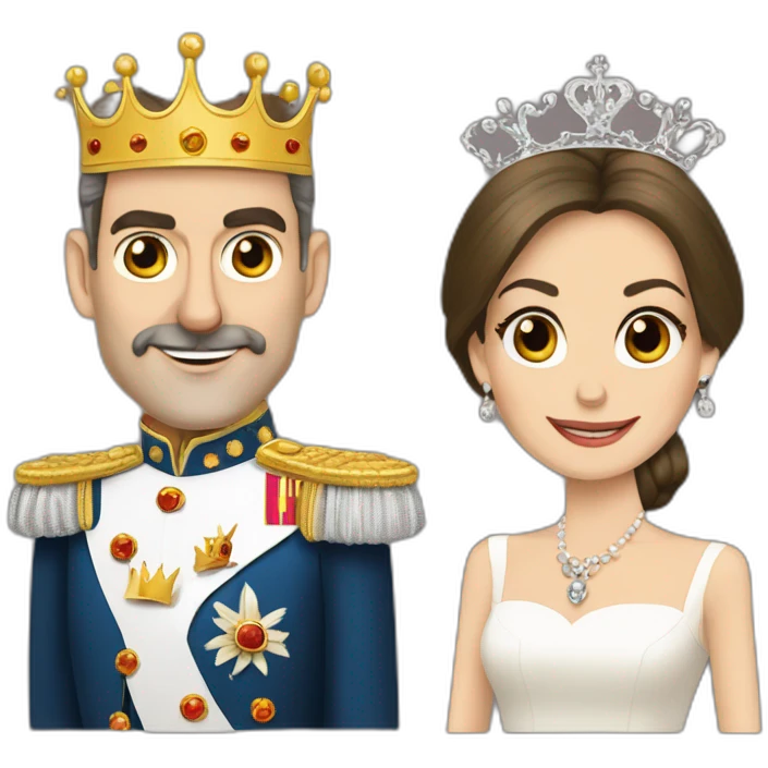 queen letizia and king felipe vi spanish emoji