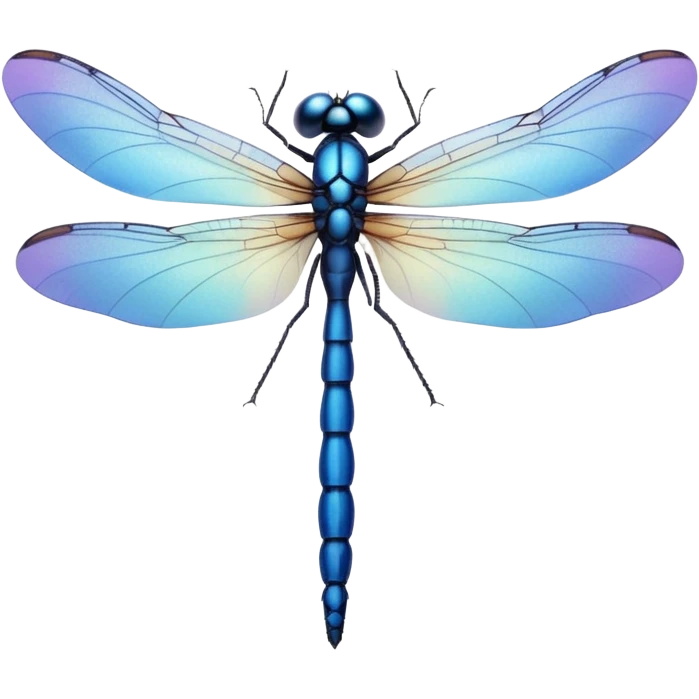 blue dragonfly emoji