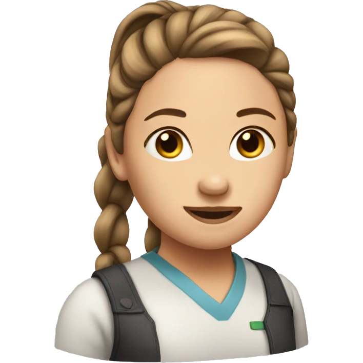 Woman in pony tail  emoji