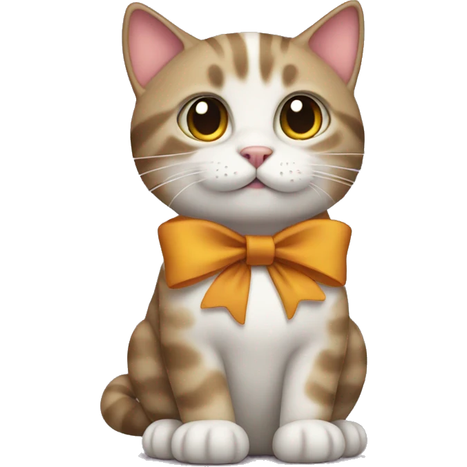 Cat with a bow  emoji