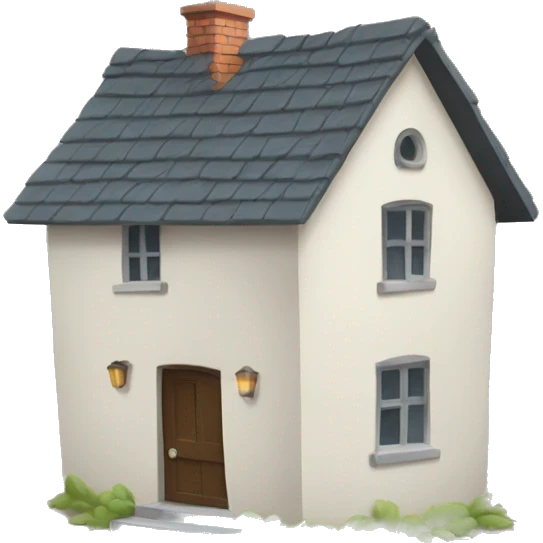 House with a broken door emoji
