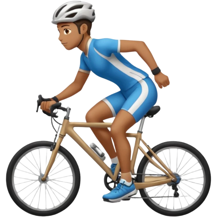 fietser die aan het fietsen is emoji