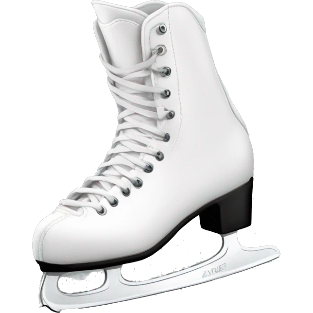 Ice skating boots white  emoji