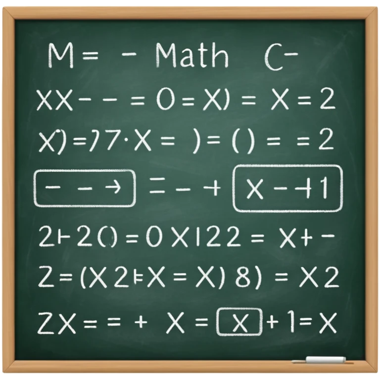 math formula on a chalkboard emoji