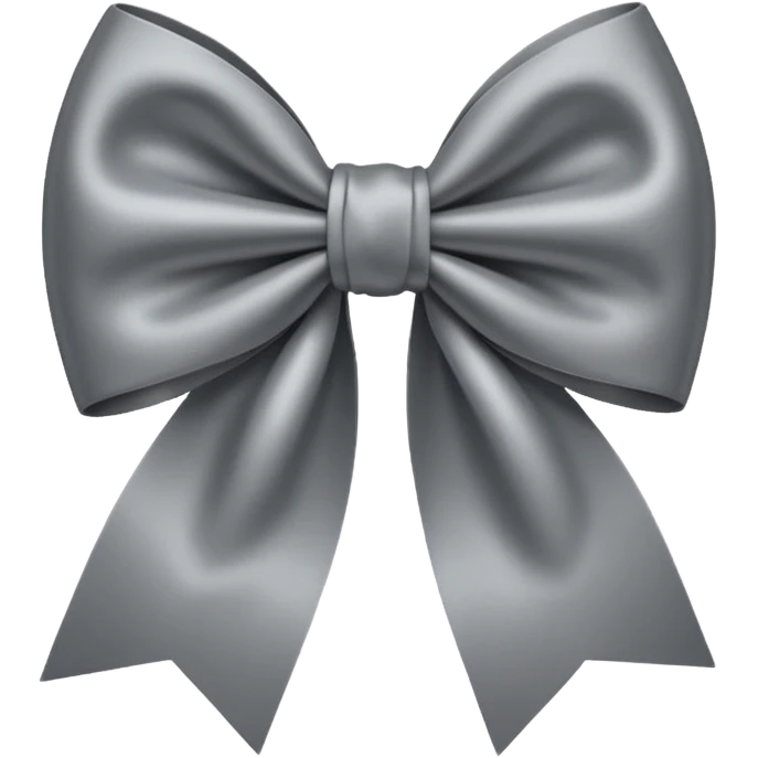 Grey bow emoji