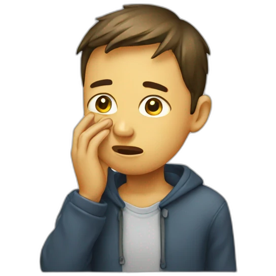 crying student due to sustainable economics emoji