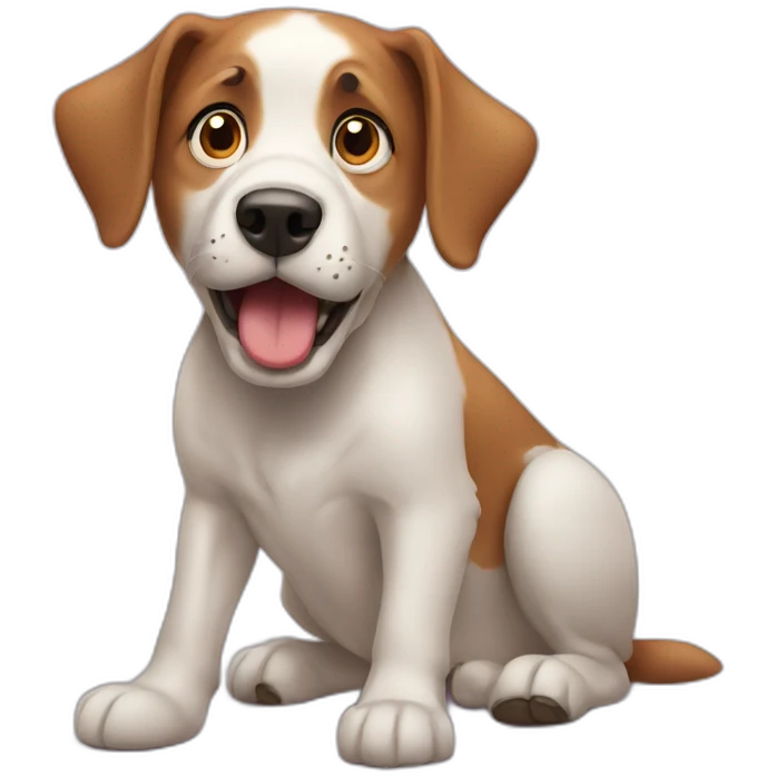 Dog shocked  emoji