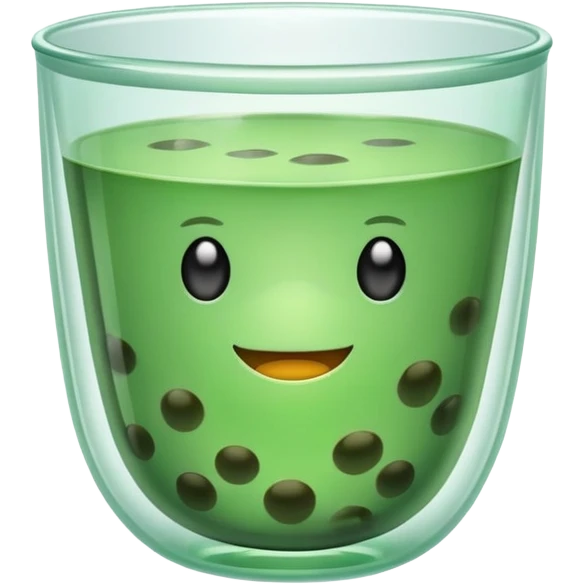Green boba emoji