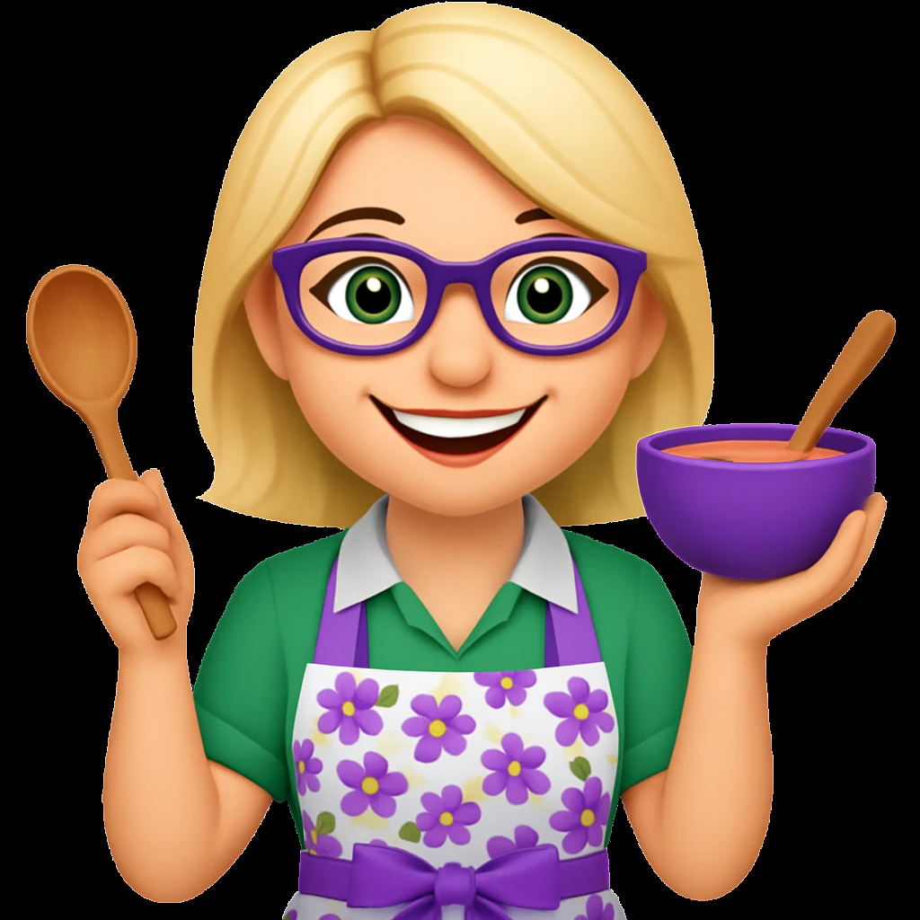 Make her smiling, keep all other features the same in emoji style emoji