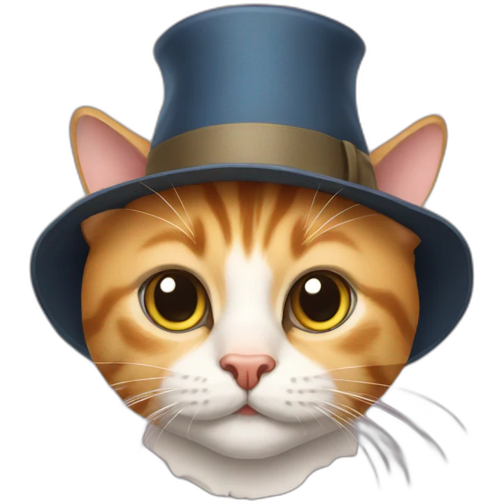 Puss in hat emoji
