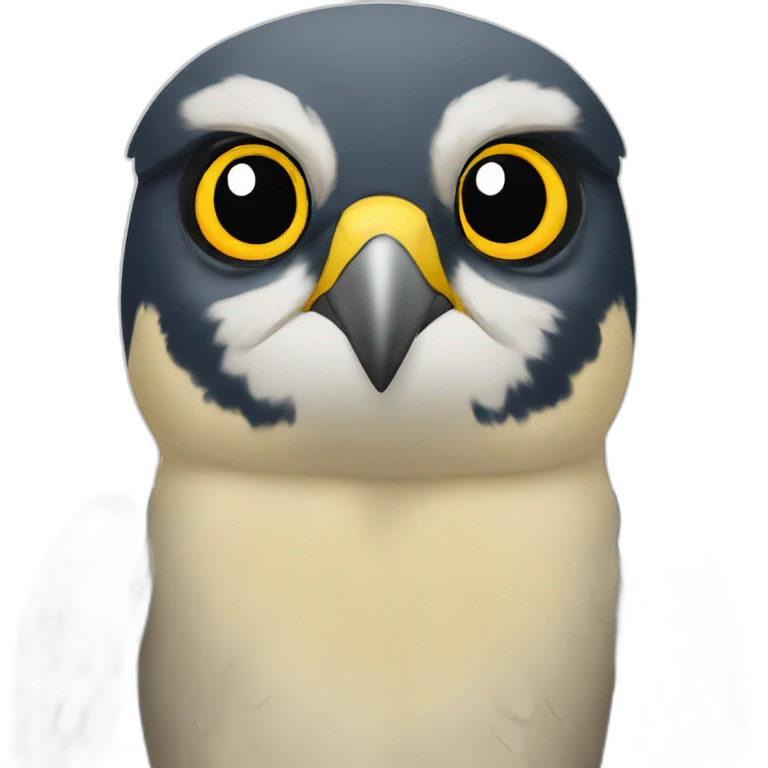 Peregrine falcon emoji