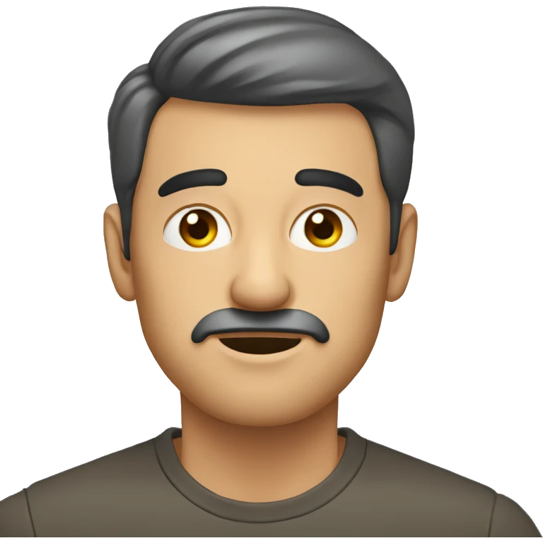 Hombre moviendo las cejas  emoji