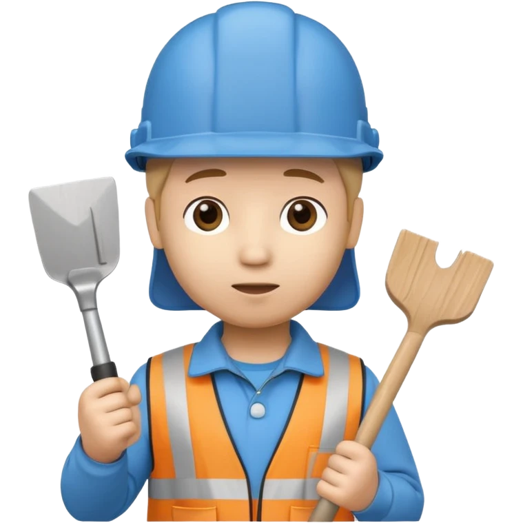 pocoyo trabajando de albayil emoji