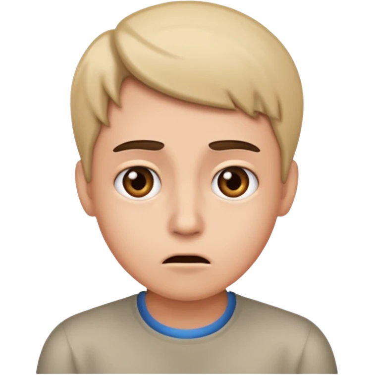 A confused face, you talking to me? emoji