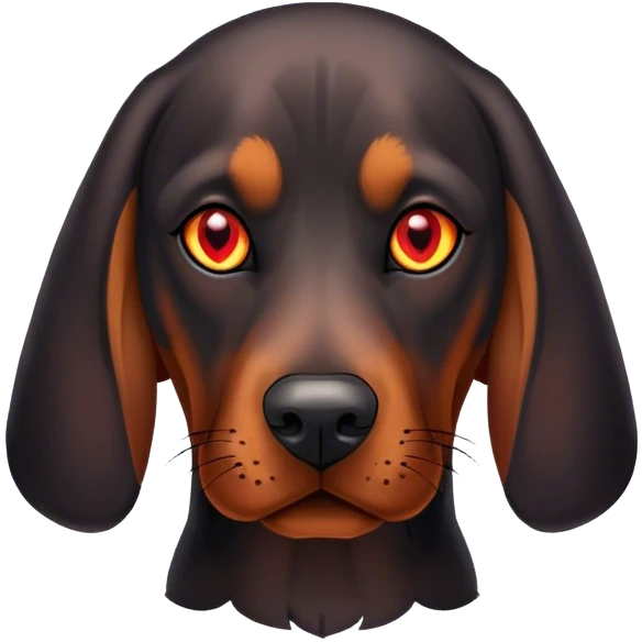 evil coonhound emoji