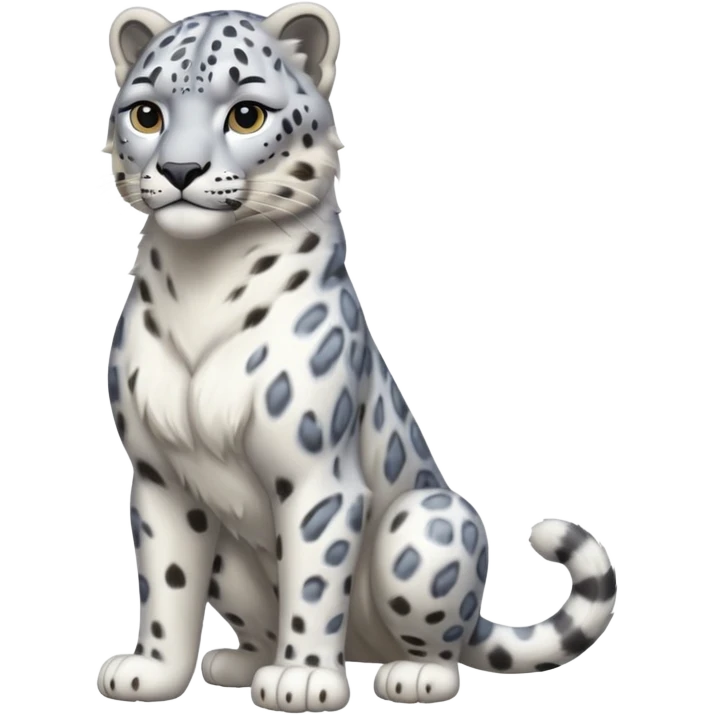  Snow leopard-whole body emoji