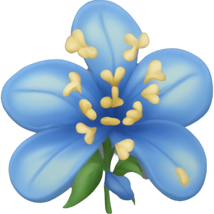 Blue flowers emoji