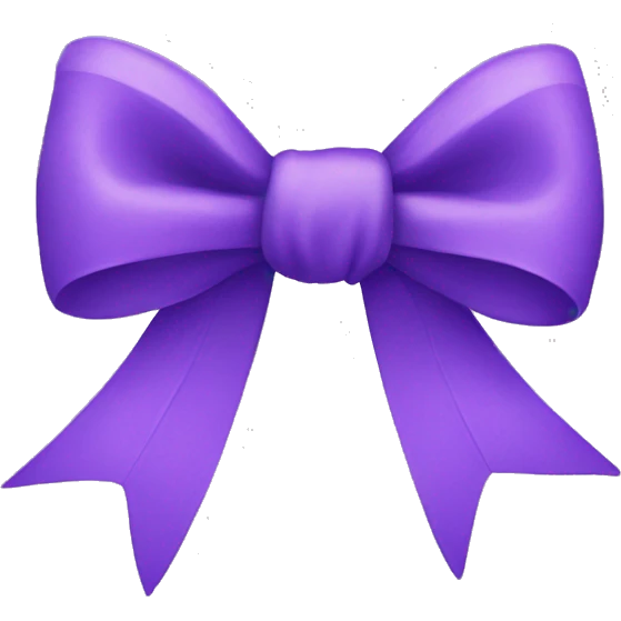 Purple bow emoji