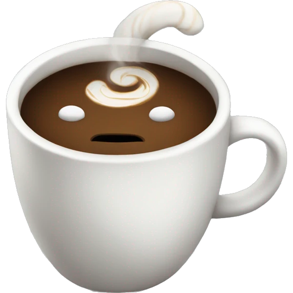 Peppermint coffee emoji