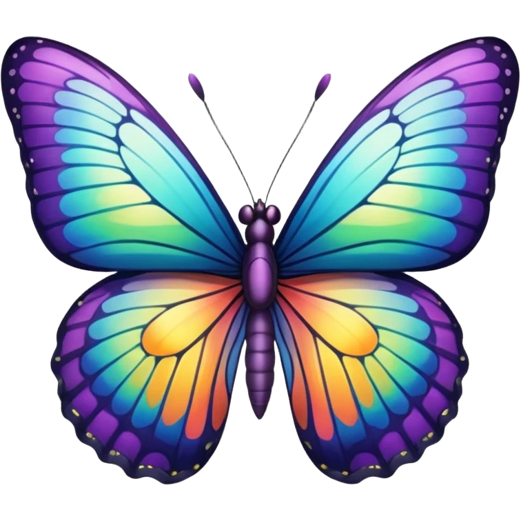 Farfalla con ala storta emoji