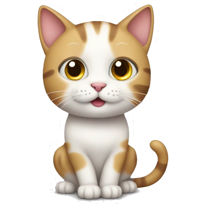 Cute cat is working emoji