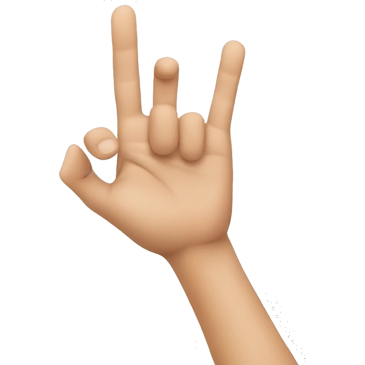 flat hand and other hand with pointer to flat hand emoji