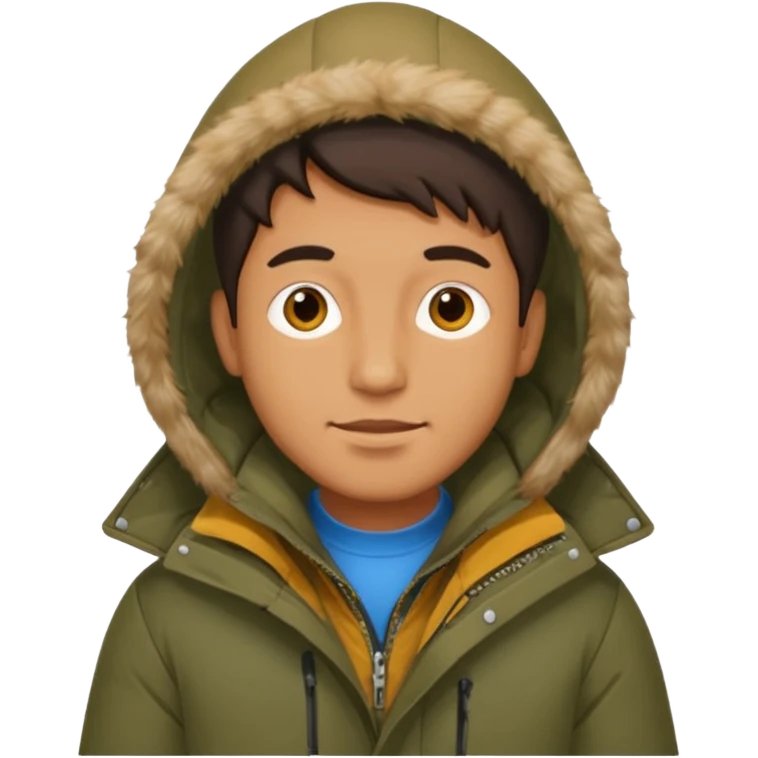 Man in parka emoji