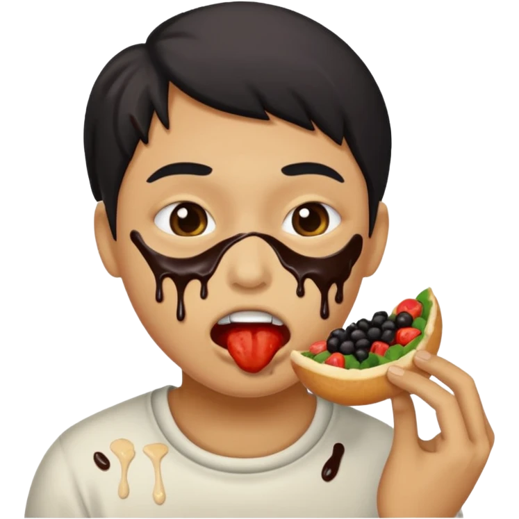 Eating ravenously  emoji
