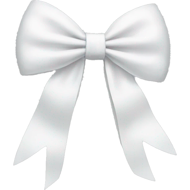 White bow emoji