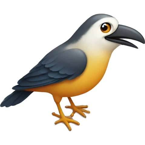 Bird on a refrigerator emoji
