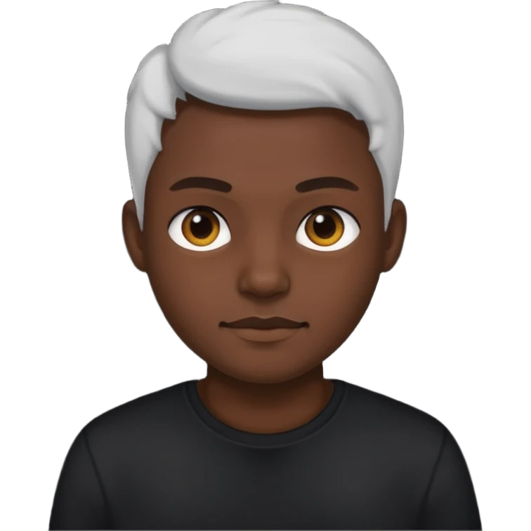 ⁶🤷🏾‍♂️⁷ change color of the shirt to black  emoji